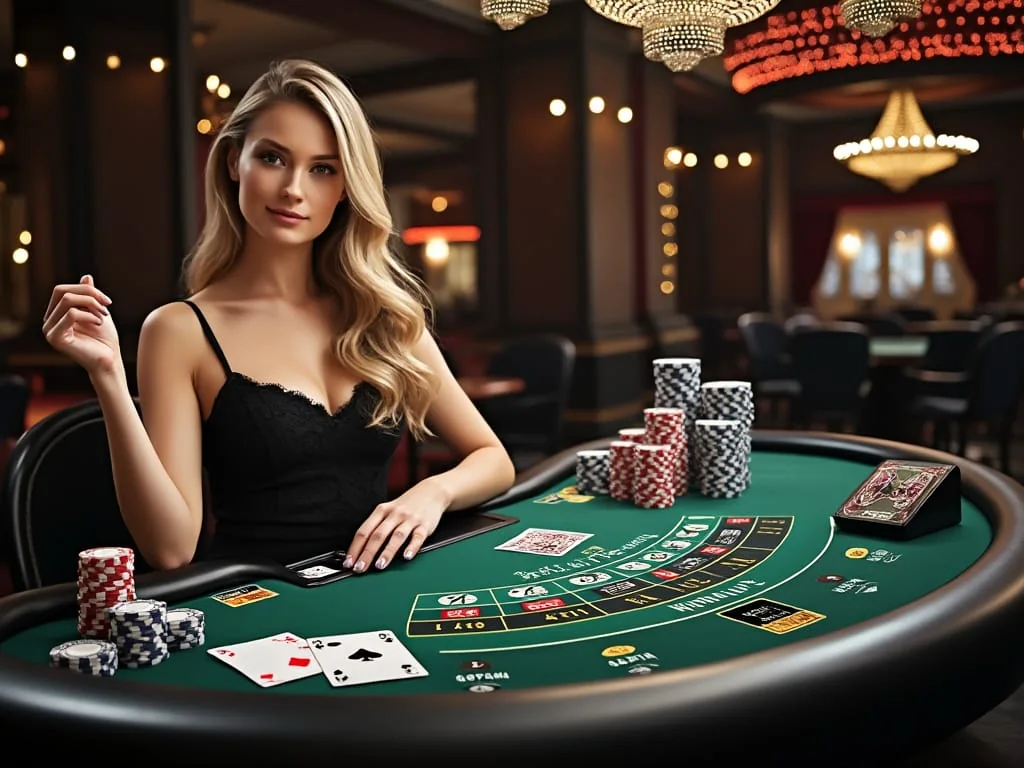 Pemain melihat ruang meja live melalui perangkat mobile